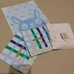 タオルハンカチ　4枚セット　ツモリチサト