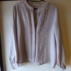 GLACIER 薄いピンク 長袖シャツ S