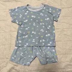 男の子　ベビー　90cm 半袖パジャマ　しろくま　動物柄　水色　西松屋　しまむら