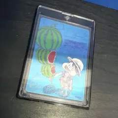 プラスチックローダー付き ナツコミ ワンピース ルフィ キラメタカード