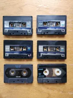 maxell UDⅠカセットテープ 中古品6本セット