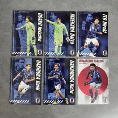 サッカー 日本代表 2024 カルビー ポテトチップス カード 6枚
