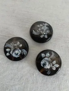 トールペイントボタン　3個