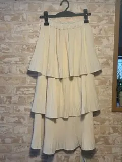 ロングスカート ホワイト ティアードのサムネイル