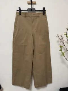 ユニクロワイドパンツ コットン混紡　Mサイズ 新品未使用