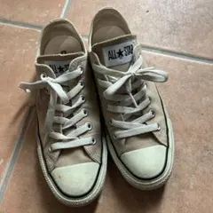 コンバース　converse ローカット　ベージュ　スニーカー