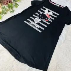 PLAYBOY HELLO KITTY コラボ　ロングTシャツ　Aライン　L 黒のサムネイル