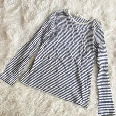 AMERICAN HOLIC ボーダー 長袖 カットソー ロンT ブルー L