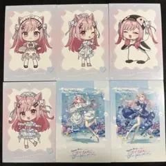 結城さくな　さくなだすいぞくかん　イラストカード　6種コンプセット