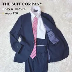 ザスーツカンパニー スーツ セットアップ S 無地 ネイビー super120
