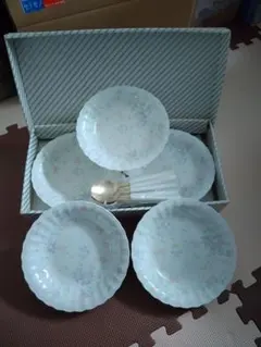 ガラス製皿5枚セット