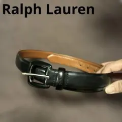 Ralph Lauren ラルフローレン 黒 ブラック レザー ベルト