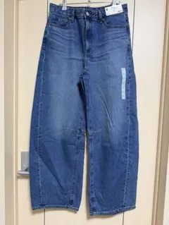 GU バレルレッグジーンズ 65 BLUE XL