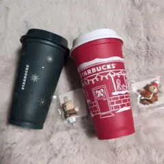 スターバックス ホリデー 2025 リユーザブルカップ レッド グリーン セット