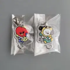 BT21　ガチャ　ラインフレンズ渋谷　つながるアクリルチャーム　チミー　タタ