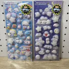 《K87》ピカプニシール　蓄光 あわわちゃん ぽんぽんシマエナガ 光る