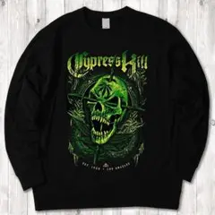 Cypress Hill skull ラップT 黒 スウェット 2XL