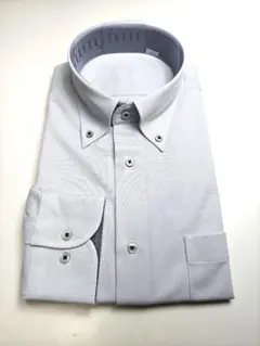 ノーアイロンシャツ L41-82 新品 ボタンダウン ストレッチ ニットシャツ