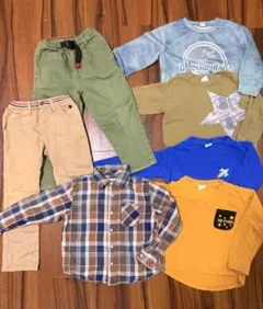 110cm 男の子　子供服　トレーナー、ロンT、ズボン6点セット
