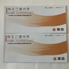 東急株主優待券　2冊