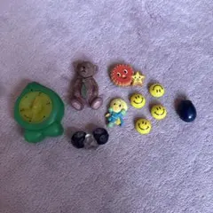 マグネットセット　タイマー　クマ　メロンパンナ　にこちゃん