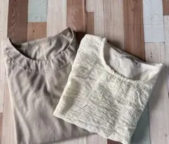 七分袖トップス　2枚セット