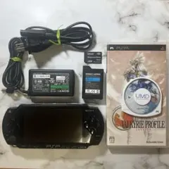 PSP1000ブラック　充電用コード・4GBメモリースティック・ソフト1本付き