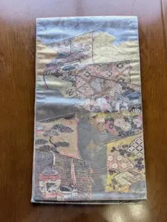 袋帯 正絹 花柄 螺鈿細工 几帳のサムネイル