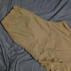 ユニクロ ワイドフィットパラシュートカーゴパンツ オリーブ カーキ S