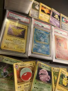 【伝説の三鳥セット】　旧裏 約120枚 PSA鑑定 まとめ売りのサムネイル