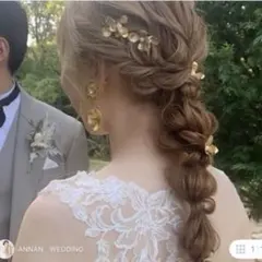 ANNAN WEDDING MA18 ゴールド花 ヘアピン 5個セット