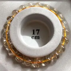 高品質 ゴールドルチル 天然石ブレスレット 9.5mm
