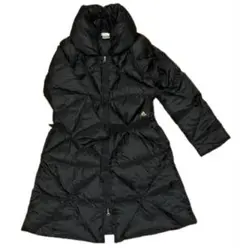 極美品　アディダス　ダウンコート　クライマプルーフ　超軽量　Aライン　黒