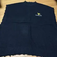 新品　マークゴンザレス黒 フリンジ ベスト