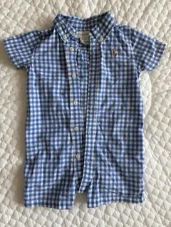 ラルフローレン ロンパース70cm 6M ギンガムチェック