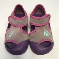 adidas キッズ サンダル ピンク/紫/緑