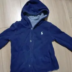 ラルフローレン　ネイビー フード付き パーカー　80サイズ