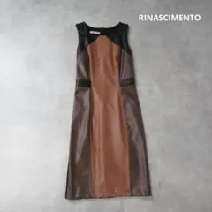 RINASCIMENTO / ノースリーブ PU レザー ワンピース イタリア製のサムネイル