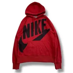 F591　【即購入OK】　NIKE　ビッグロゴパーカー　サイズXL　レッド