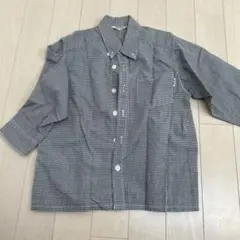 【BeBe】長袖シャツ チェック柄 110cm 綿100%
