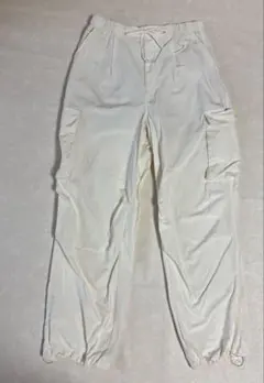 GU ★パラシュートカーゴパンツ ホワイト系 M