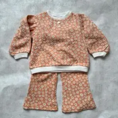 新品　Favon ジャガード　花柄セットアップ　90㎝