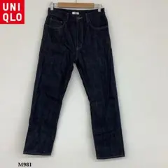 M*O様 UNIQLO『ユニクロ』セルビッジレギュラーフィットジーンズ　ネイビー