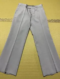 値下げ！ビンテージ品★ 水色系グーレー系ストレートレッグ スラックス　ゴルフ
