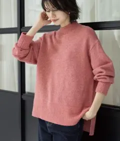 【タグ付新品】ラメスパンコール ハイネックニット 【S】OPAQUE.CLIP