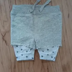 babyGap グレー星柄レギンス付きハーフパンツ 60cm