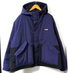 美品 XLARGE 中綿ジャケット XL フード エクストララージ パープル