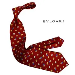 ブルガリ セブンフィールド ネクタイ【レッド】訳あり品！