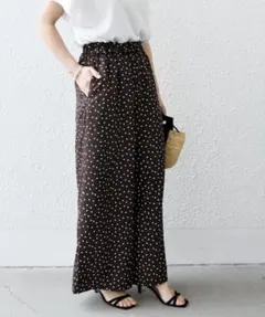 ドットイージー セミワイドパンツ シップスエニィ シップス　パンツ　ドット