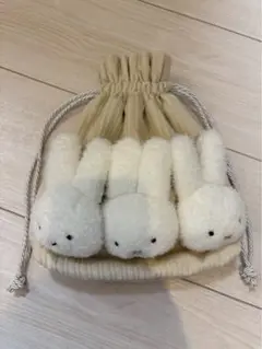 ミッフィー　miffy MERRY JENNYメリージェニー巾着　アイボリー